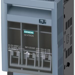 Seccionador bajo carga 100A 3 polos tapa rebatible NH T000