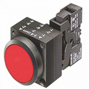 Pulsador luminoso IP66 24VCA/CC 1NC rojo con LED