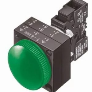 Lámpara señalización LED IP66 230V Verde Siemens