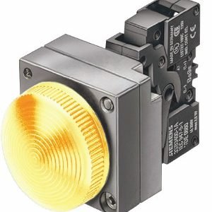 Lámpara señalización LED metálica IP67 24VCA amarilla