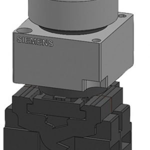 Pulsador luminoso rasante IP67 24V 1NA metálico azul