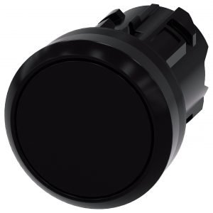 Pulsador Rasante SIRIUS ACT NEGRO IP69K Plástico Sin Contactos