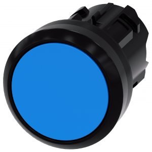 Pulsador Rasante SIRIUS ACT Azul IP69K Plástico