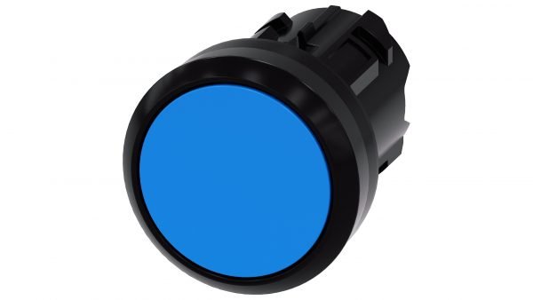 Pulsador Rasante SIRIUS ACT Azul IP69K Plástico