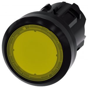 Pulsador Luminoso SIRIUS ACT Amarillo IP69K Sin Contactos