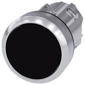 Pulsador Rasante Metálico IP69K Negro SIRIUS ACT