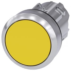 Pulsador Rasante Metálico Amarillo IP69K SIRIUS ACT