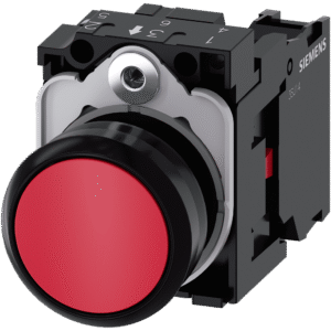 Pulsador Rasante IP69K rojo 1NC Sirius Act