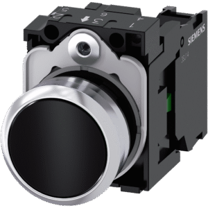 Pulsador metálico IP69K 1NA negro SIRIUS ACT