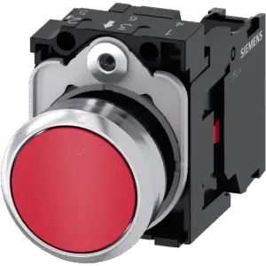 Pulsador Metálico SIRIUS ACT IP69K Rojo 1NC