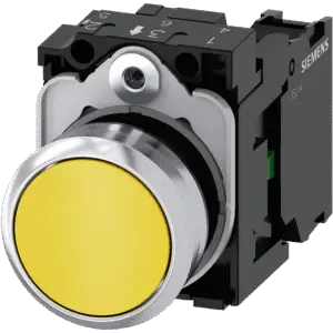 Pulsador Metálico Amarillo IP69K 1NA SIRIUS ACT