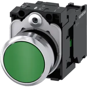 Pulsador Rasante IP69K Verde SIRIUS ACT 1NA Metálico