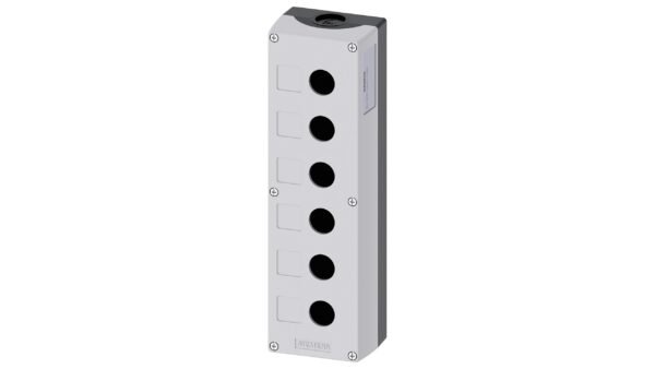 Caja plastica vacia SIRIUS ACT  Gris para 6 elementos