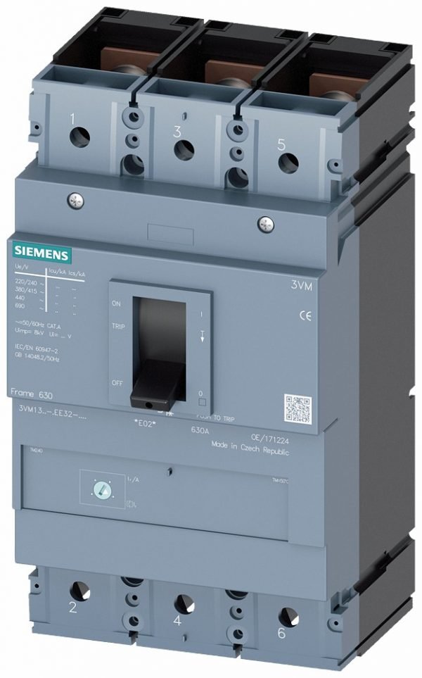 Interruptor compacto TM220 3 polos 400A 36kA Siemens