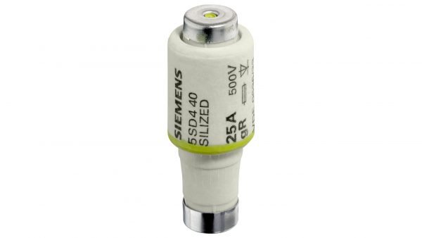 Fusible Ultra-rapido SILIZED  In:20A  Curva gR  DII/E27