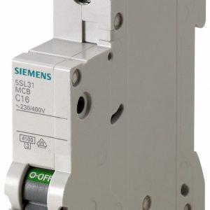 Interruptor Termomagnético 1A 1-polo Curva C 4.5kA Siemens