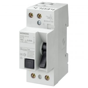 Interruptor diferencial 2 polos 63A 30mA AC 230V Siemens