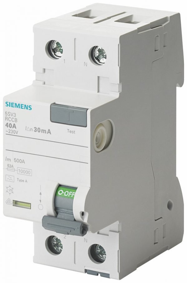 Interruptor Diferencial  In:25A  I?n:30mA  Tipo A  2-polos