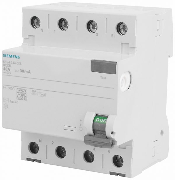 Interruptor Diferencial  In:40A  I?n:30mA  Tipo AC  4-polos