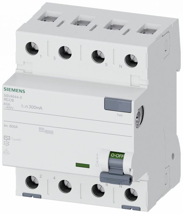 Interruptor Diferencial  In:40A  I?n:300mA  Tipo AC  4-polos