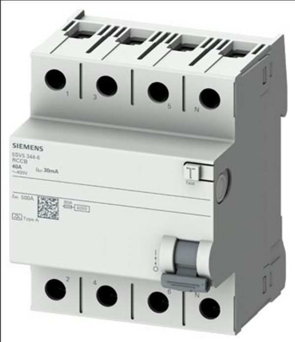 Interruptor Diferencial  In:40A  I?n:30mA  Tipo AC  4-polos
