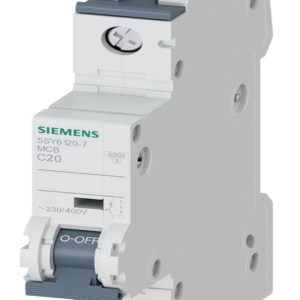 Interruptor termomagnético 1 polo 2A 6kA Curva C Siemens