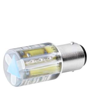 Lampara LED zocalo BA15d  TRANSPARENTE  24VCA/CC
