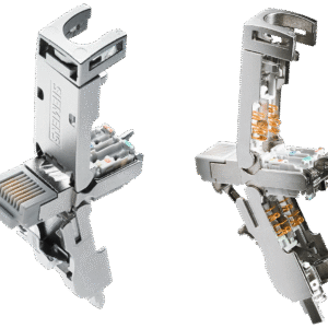 Conector RJ45 macho 180° 8 pines Cat6A con caja metalica