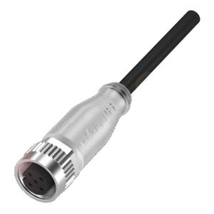 Conector M12x1 ,  hembra, recto, 5 pines, codificación A , Indicador de encendido LED verde , Indicador de función (Pin
