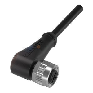 Conector M12x1 , hembra, acodado , 5 pines, codificación A , número de conductores 4 , Cable PUR negro 2 m.