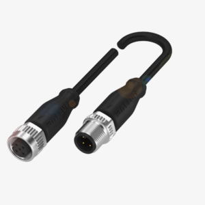 Conector : Conexión 1 M12x1 hembra, recto, 5 pines, codificación A, Conexión 2 M12x1-Macho,recto, 4 pines, codificación