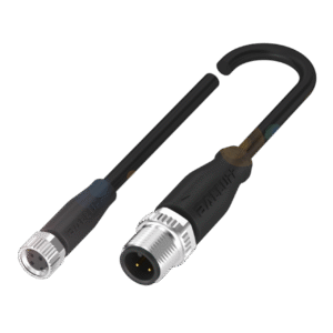 Conector : Conexión 1 M8x1 , hembra, recto, 3 pines, codificación A ,  Conexión 2 M12x1-Macho, recto, 3 pines, codificac