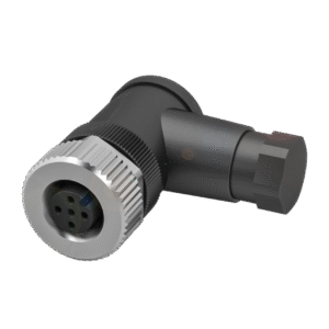 Conector M12x1, hembra, en ángulo, 5 pines, codificación A , número de contactos conectables 5 , diámetro del cable D 4.