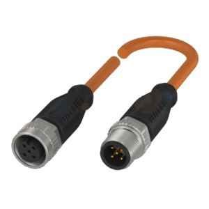 Conector : Conexión 1 M12x1 , hembra, recto, 5 pines, codificación A , Conexión 2 M12x1 , macho, recto, 5 pines, codific
