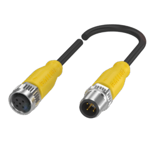 Conector : Conexión 1 M12x1 , hembra, recto, 5 pines, codificación A ,Conexión 2 M12x1 , Macho, recto, 4 pines, codifica