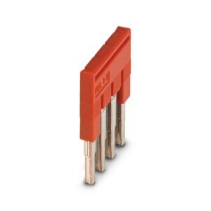 Puente enchufable, paso: 5,2 mm, longitud: 22,7 mm, anchura: 19,4 mm, número de polos: 4, color: rojo
