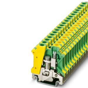 Borne de tierra para carril, tipo de conexión: Conexión por tornillo, número de conexiones: 2, sección:0,2 mm² - 10 mm²,