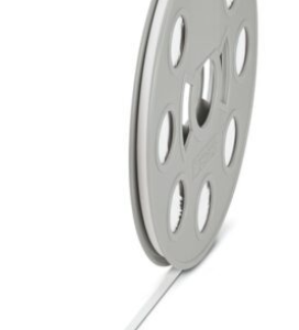 Entubado termorretráctil, Rollo, blanco, sin rotular, rotulable con: THERMOMARK ROLLMASTER 300/600, THERMOMARK X1.2, THE