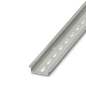 Riel din perforado ancho: 35 mm, alto: 7,5 mm galvanizado Largo: 2 mts