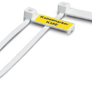 Soporte para marcador de cables, blanco, sin rotular, clase de montaje: Montaje con sujetacables, diámetro de cable: > 5