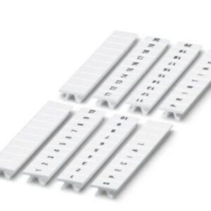 Tira Zack, 10 unidades, rotulación longitudinal con los números sucesivos: 41 ... 50, blanco, Anchura: 5 mm