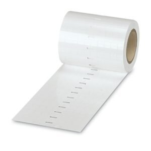 Rótulo insertable, Rollo, blanco, sin rotular, rotulable con: THERMOMARK ROLL, THERMOMARK ROLL X1, THERMOMARK ROLLMASTER
