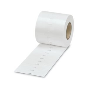 Rótulo insertable, Rollo, blanco, sin rotular, rotulable con: THERMOMARK ROLLMASTER 300/600, THERMOMARK X1.2, THERMOMARK