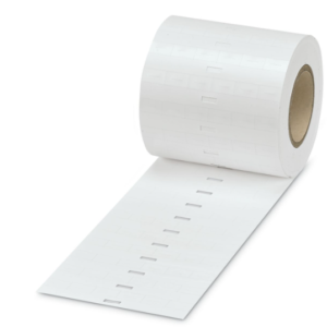 Rótulo insertable, Rollo, blanco, sin rotular, rotulable con: THERMOMARK ROLLMASTER 300/600, THERMOMARK X1.2, THERMOMARK