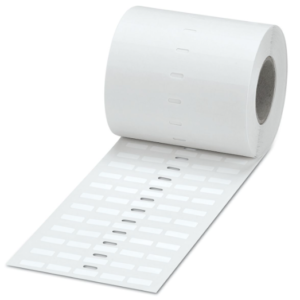 Rótulo insertable, Rollo, blanco, sin rotular, rotulable con: THERMOMARK ROLLMASTER 300/600, THERMOMARK X1.2, THERMOMARK