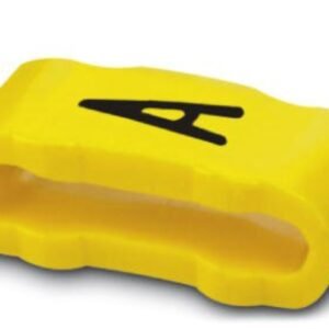 Manguitos de señalización, rotulación con la letra mayúscula:A Letras, amarillo, anchura: 4,3 mm