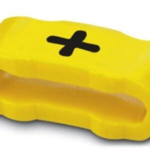 Manguitos de señalización, rotulación con el símbolo: -  Símbolos, amarillo, anchura: 4,3 mm