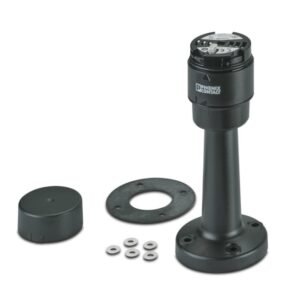 Base de tubo con tubo de plástico de 100 mm con pie integrado