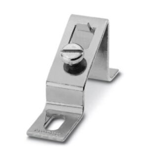 Soporte inclinado con tornillo M6, tope hacia el carril, para la sujeción de los carriles en un ángulo de 30°, con torni