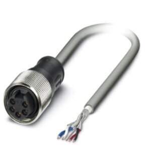 Cable de sistema de bus, DeviceNet™, 5-polos, PUR sin halógenos, gris RAL 7001, apantallado, Conector macho recto 7/8-16